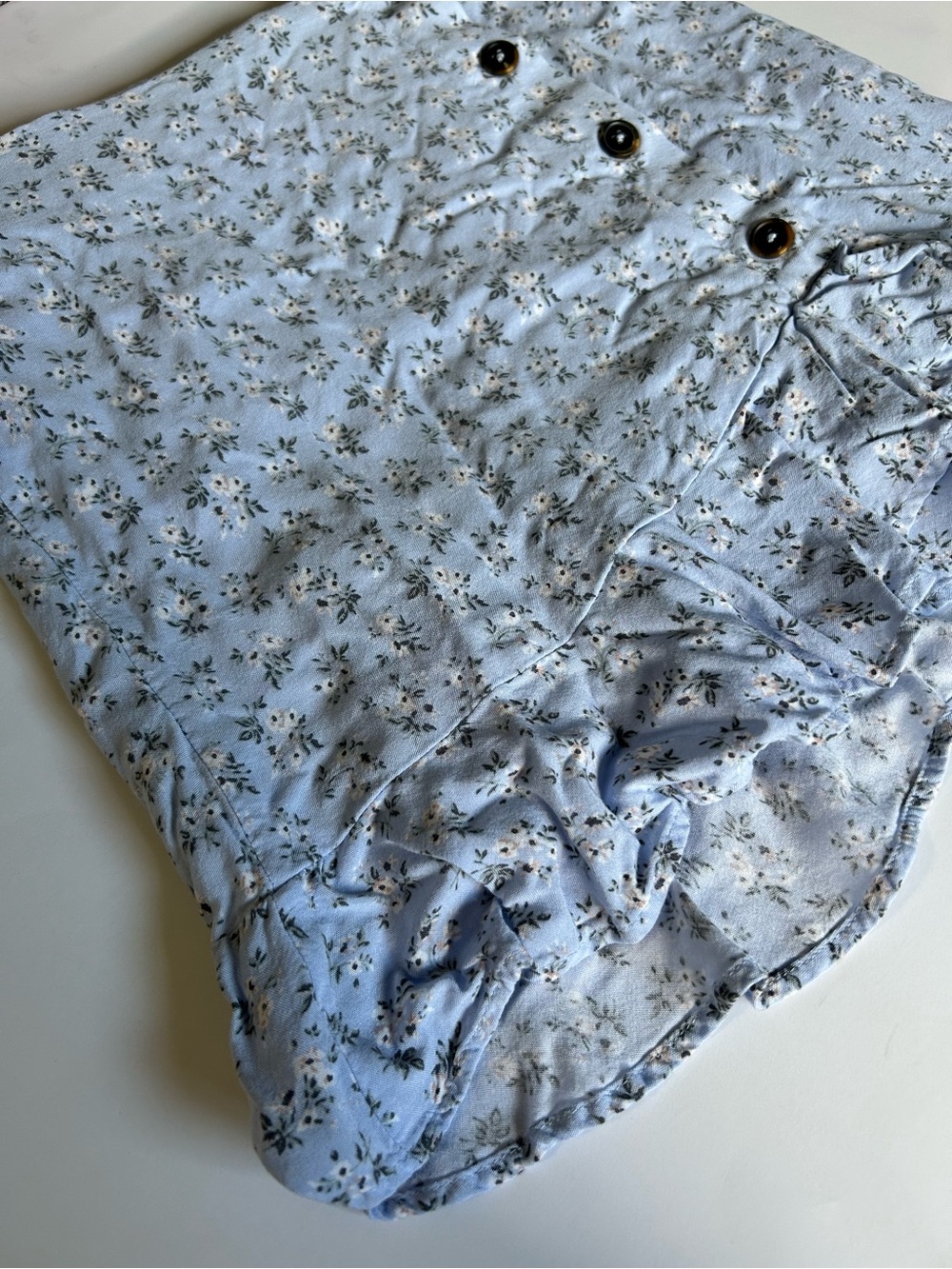 Hollister Callifornia Ultra High-Rise Blue Flower Print Mini - Picture 4 of 6